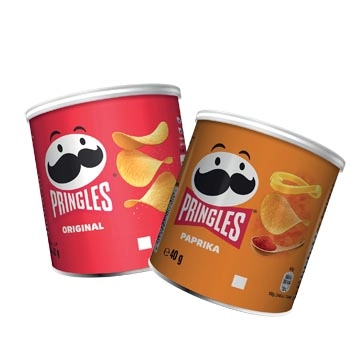 Een ACTIE PRINGLES: 1x Pringles chips 40g original (34452) + GRATIS 1x Pringles chips 40g paprika (34453) koop je bij ShopXPress