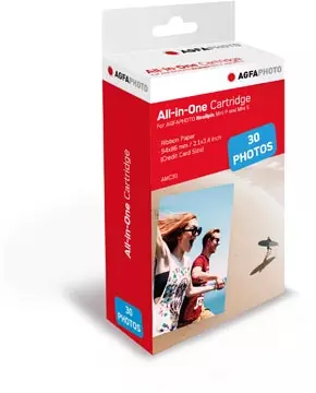 Een AgfaPhoto vulling voor fotoprinter Realipix Mini P, cartridge en 30 vel fotopapier koop je bij ShopXPress