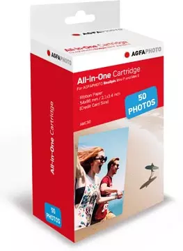 Een AgfaPhoto vulling voor fotoprinter Realipix Mini P, cartridge en 50 vel fotopapier koop je bij ShopXPress