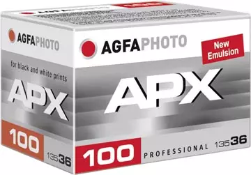 Een Agfaphoto analoge zwart-witfilm, ISO 100, rol van 36 foto's koop je bij ShopXPress