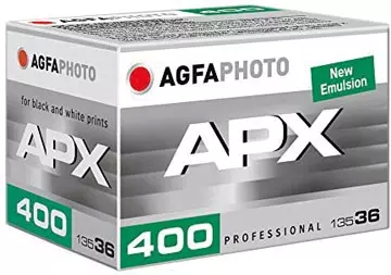 Een Agfaphoto analoge zwart-witfilm, ISO 400, rol van 36 foto's koop je bij ShopXPress