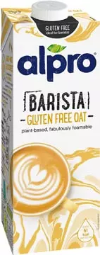 Een Alpro Barista glutenvrije havermelk, 1 l, pak van 8 stuks koop je bij ShopXPress