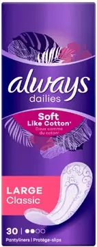 Een Always Soft Like Cotton inlegkruisje Large Classic, pak van 30 stuks koop je bij ShopXPress