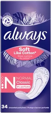 Een Always Soft Like Cotton inlegkruisje Normal Classic, pak van 34 stuks koop je bij ShopXPress