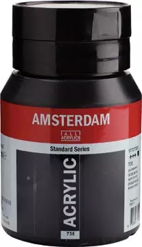 Een Amsterdam acrylverf, flesje van 500 ml, oxydezwart koop je bij ShopXPress