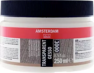 Een Amsterdam transparante gesso, fles van 250 ml koop je bij ShopXPress