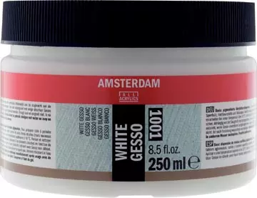 Een Amsterdam witte gesso, fles van 250 ml koop je bij ShopXPress