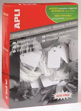 Een Apli draadetiketten ft 13 x 20 mm (b x h) (387), doos van 1.000 stuks koop je bij ShopXPress