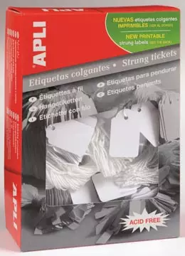 Een Apli draadetiketten ft 13 x 34 mm (b x h) (386), doos van 1.000 stuks koop je bij ShopXPress