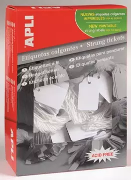 Een Apli draadetiketten ft 18 x 29 mm (b x h) (389), doos van 1.000 stuks koop je bij ShopXPress