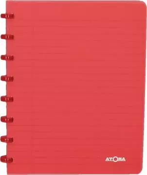 Een Atoma Trendy schrift, ft A5, 144 bladzijden, gelijnd, transparant rood koop je bij ShopXPress