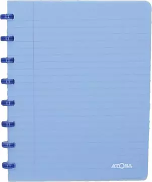 Een Atoma Trendy schrift, ft A5, 144 bladzijden, geruit 5 mm, transparant blauw koop je bij ShopXPress