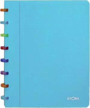 Een Atoma Tutti Frutti schrift, ft A5, 144 bladzijden, commercieel geruit, transparant blauw koop je bij ShopXPress