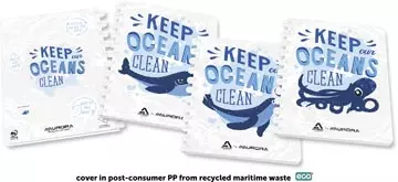 Een Aurora Adoc schrift Ocean Waste Plastics A4 commercieel geruit koop je bij ShopXPress