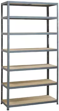 Een Avasco rek Strong Tower XL, ft 222 x 120 x 45 cm, 7 legborden, grijs koop je bij ShopXPress