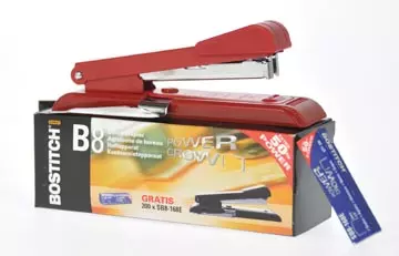 Een Bostitch nietmachine B8R rood koop je bij ShopXPress