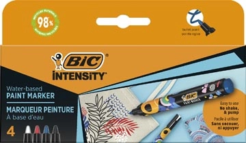 Een BIC Intensity paintmarker, klassieke kleuren, set van 4 stuks koop je bij Supplierz BV