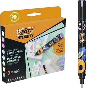 Een BIC Intensity paintmarker, pastel, set van 8 stuks koop je bij Supplierz BV