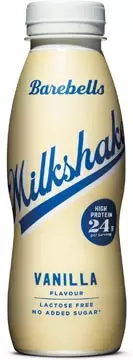 Een Barebells milkshake vanille, 33 cl, pak van 8 koop je bij ShopXPress