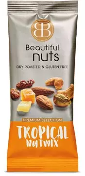 Een Beautiful Nuts noten, zakje van 50 g, Tropical Mix koop je bij ShopXPress