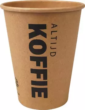 Een Beker uit karton (altijd koffie), 300 ml, diameter 90 mm, pak van 50 stuks koop je bij Supplierz BV