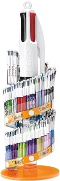 Een Bic Colours Family 4-kleurenbalpen, medium, klassieke en pastel inktkleuren, display van 198 stuks, assor koop je bij ShopXPress