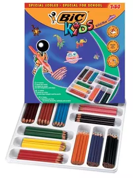 Een Bic Kids kleurpotlood Ecolutions Evolution 144 potloden (classpack) koop je bij ShopXPress