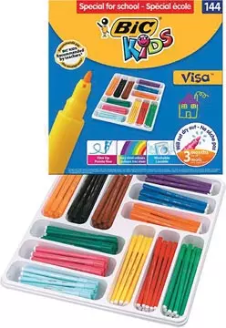 Een Bic Kids viltstift Visa 144 stiften (classpack) koop je bij ShopXPress