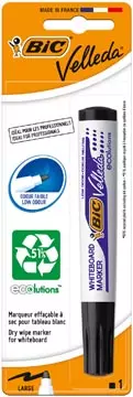 Een Bic Velleda whiteboardmarker 1701 Ecolutions, zwart, op blister koop je bij ShopXPress