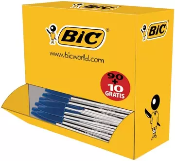 Vous pouvez acheter un Bic stylo bille Cristal Medium, offre spéciale 90 + 10 gratuit, bleu chez Supplierz BV