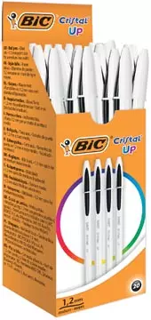 Een Bic balpen Cristal Up zwart koop je bij ShopXPress