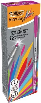 Een Bic fineliner Intensity, medium, fuchsia koop je bij ShopXPress