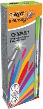 Een Bic fineliner Intensity, medium, lichtgroen koop je bij ShopXPress