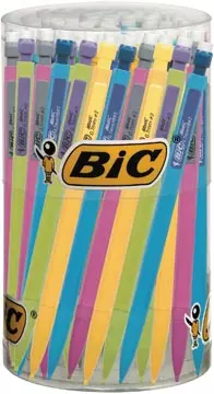 Een Bic vulpotlood Matic Fun, in geassorteerde kleuren, display van 60 stuks koop je bij ShopXPress