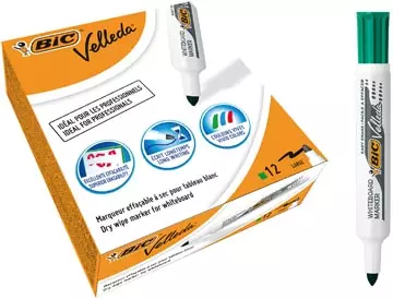 Een Bic whiteboardmarker Velleda 1711 groen koop je bij ShopXPress