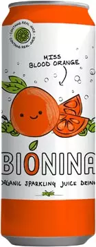 Een Bionina Miss Blood Orange, blik van 33 cl, pak van 24 stuks koop je bij ShopXPress