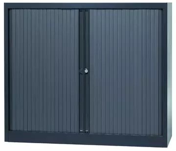 Een Bisley roldeurkast, ft 103 x 120 x 43 cm (h x b x d), 2 legborden, antraciet koop je bij ShopXPress