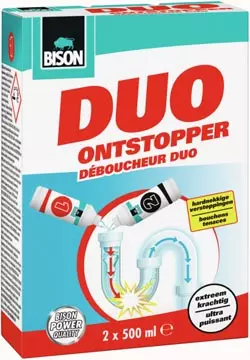 Een Bison Duo ontstopper, doos van 2 X 500 ml koop je bij ShopXPress