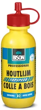 Een Bison houtlijm topspeed, flacon van 75 ml, wit koop je bij ShopXPress