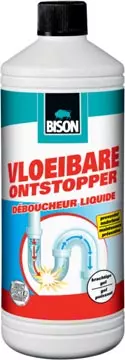 Een Bison vloeibare ontstopper, fles van 1 l koop je bij ShopXPress