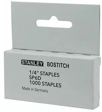 Een Bostitch Nietjes voor T10, 6 mm, doos van 1.000 nietjes koop je bij ShopXPress