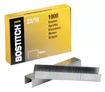 Een Bostitch nietjes 23-10-1M, 10 mm, verzinkt, voor PHD60, B310HDS, HD-23L17, 00540 koop je bij ShopXPress