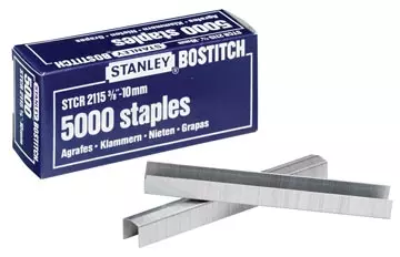 Een Bostitch nietjes STCR211510Z, 10 mm, voor B8P, B8HC, B8E, B8HDP, doos van 5000 nietjes koop je bij ShopXPress