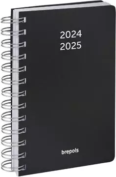 Een Brepols schoolagenda Wire-O, zwart, 2024-2025 koop je bij ShopXPress