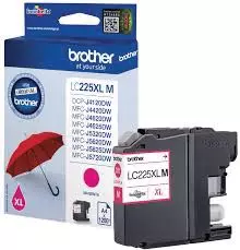 Een Brother inktcartridge, 1.200 pagina's, OEM LC-225XLM, magenta koop je bij ShopXPress