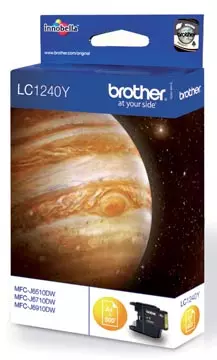 Een Brother inktcartridge, 600 pagina's, OEM LC-1240Y, geel koop je bij ShopXPress