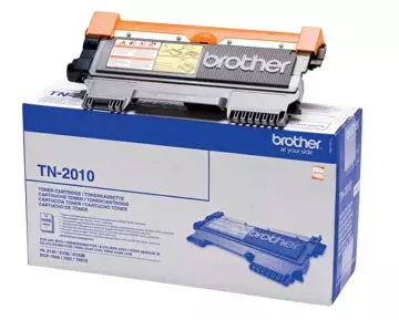 Een Brother toner, 1.000 pagina's, OEM TN-2010, zwart koop je bij ShopXPress