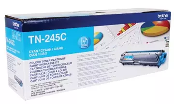 Een Brother toner, 2.200 pagina's, OEM TN-245C, cyaan koop je bij ShopXPress