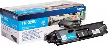 Een Brother toner, 3.500 pagina's, OEM TN-326C, cyaan koop je bij ShopXPress