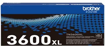 Een Brother toner, 6.000 pagina's, OEM TN-3600XL, zwart koop je bij ShopXPress